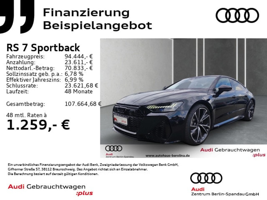 Audi RS7 Sportback Quattro
