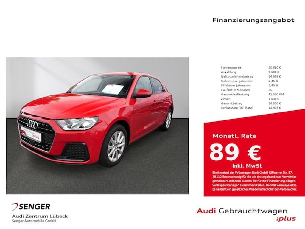 Audi A1 Sportback S-Tronic 25 TFSI