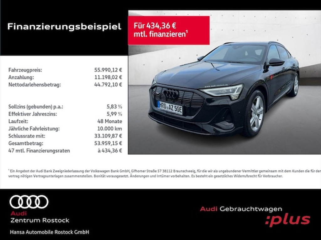 Audi e-tron Sportback Quattro S-Line 55