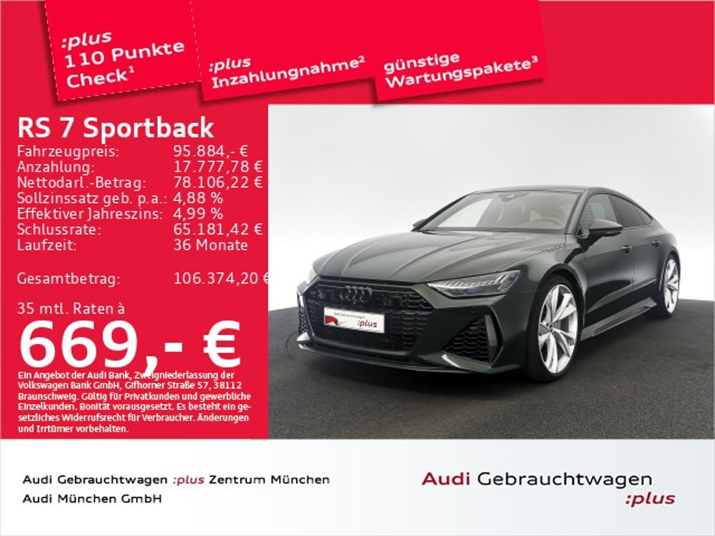 Audi RS7 Sportback Quattro
