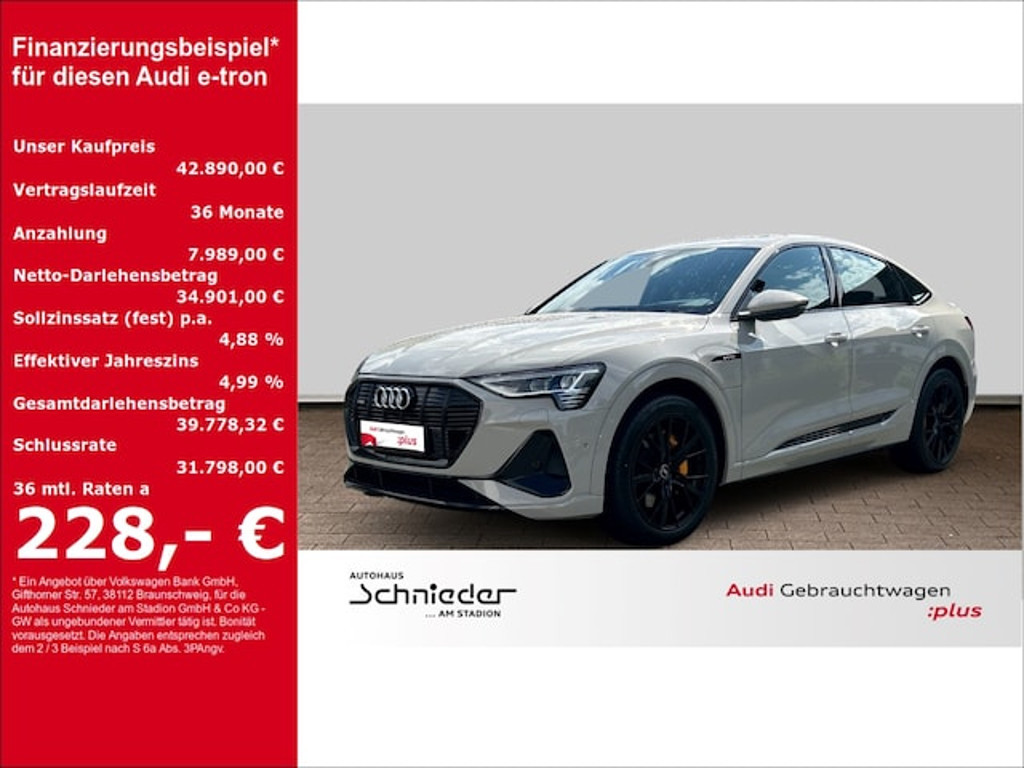 Audi e-tron Sportback Quattro 55