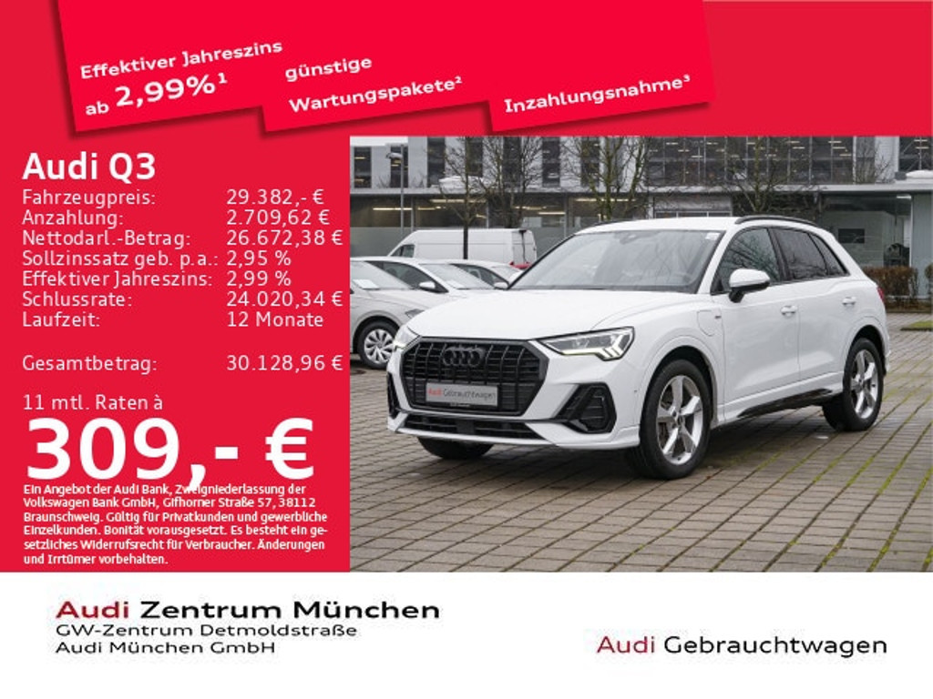 Audi Q3 S-Tronic Hybride 45 TFSI
