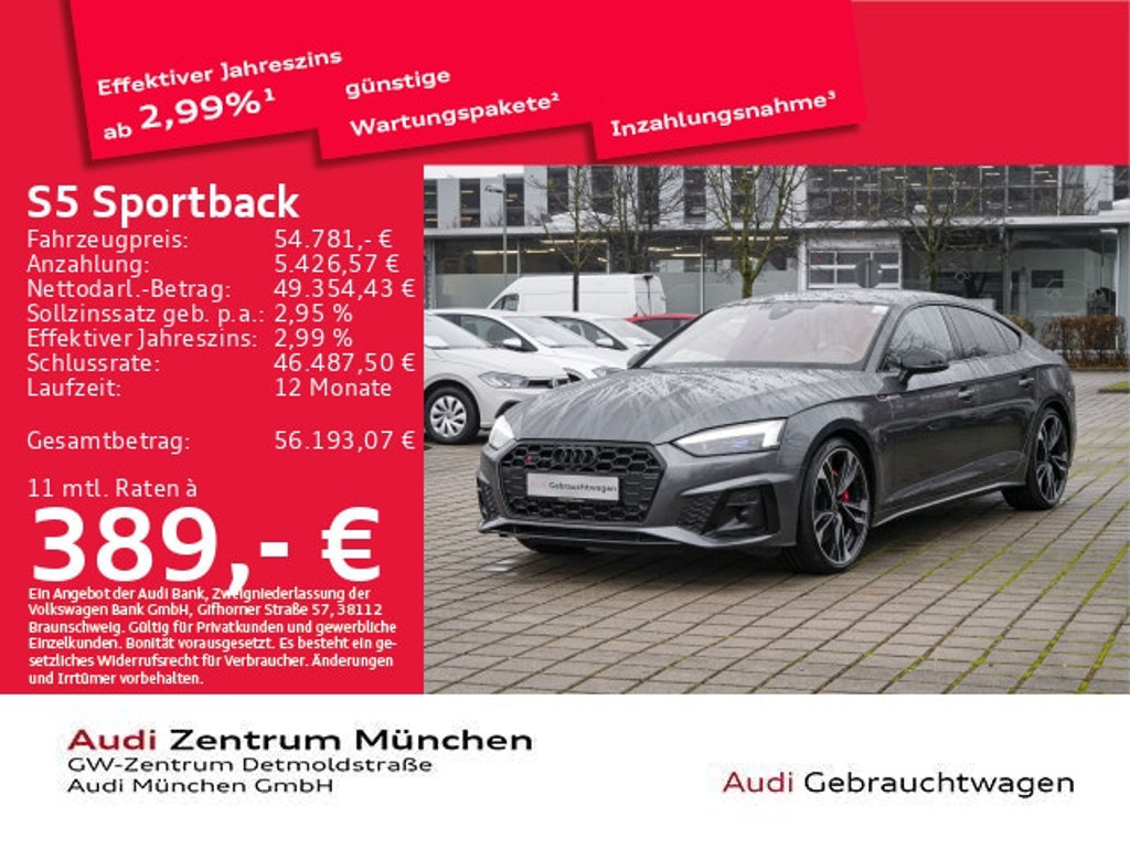 Audi S5 Sportback Quattro