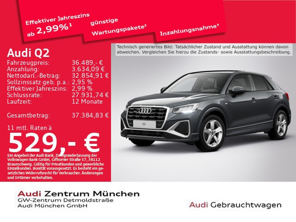 Audi Q2 Quattro S-Line S-Tronic 40 TFSI