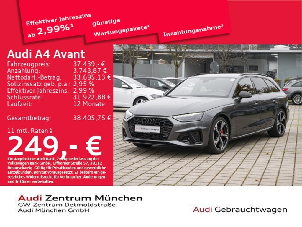 Audi A4 Avant S-Line S-Tronic 40 TFSI