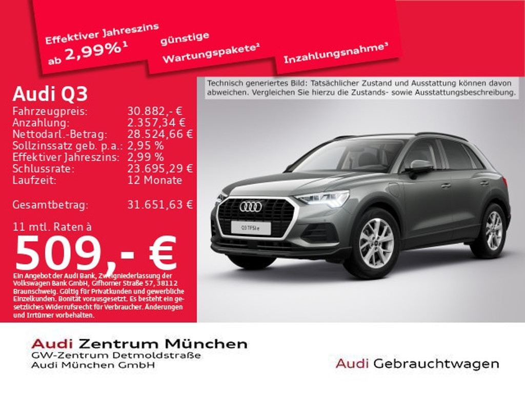 Audi Q3 S-Tronic Hybride 45 TFSI