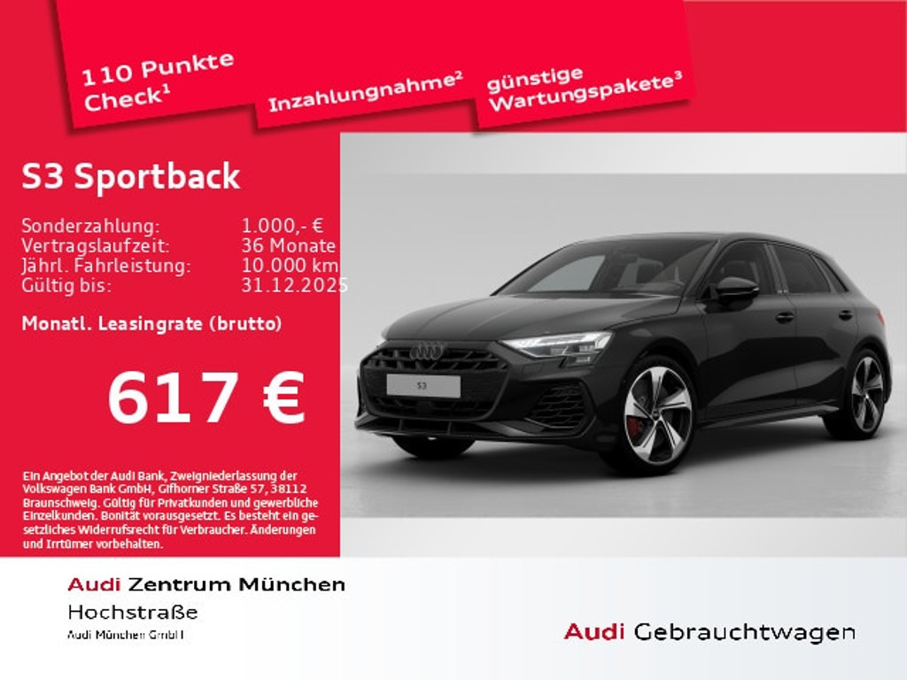 Audi S3 Sportback Quattro S-Tronic