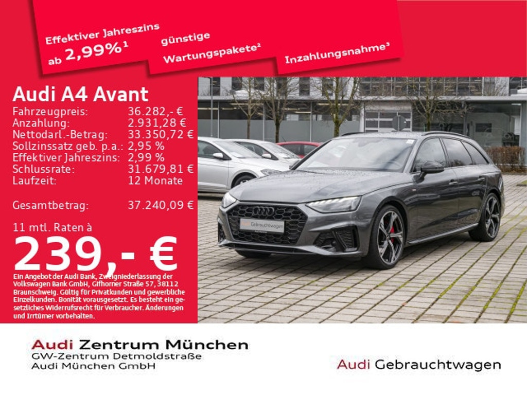 Audi A4 Avant S-Line S-Tronic 40 TFSI