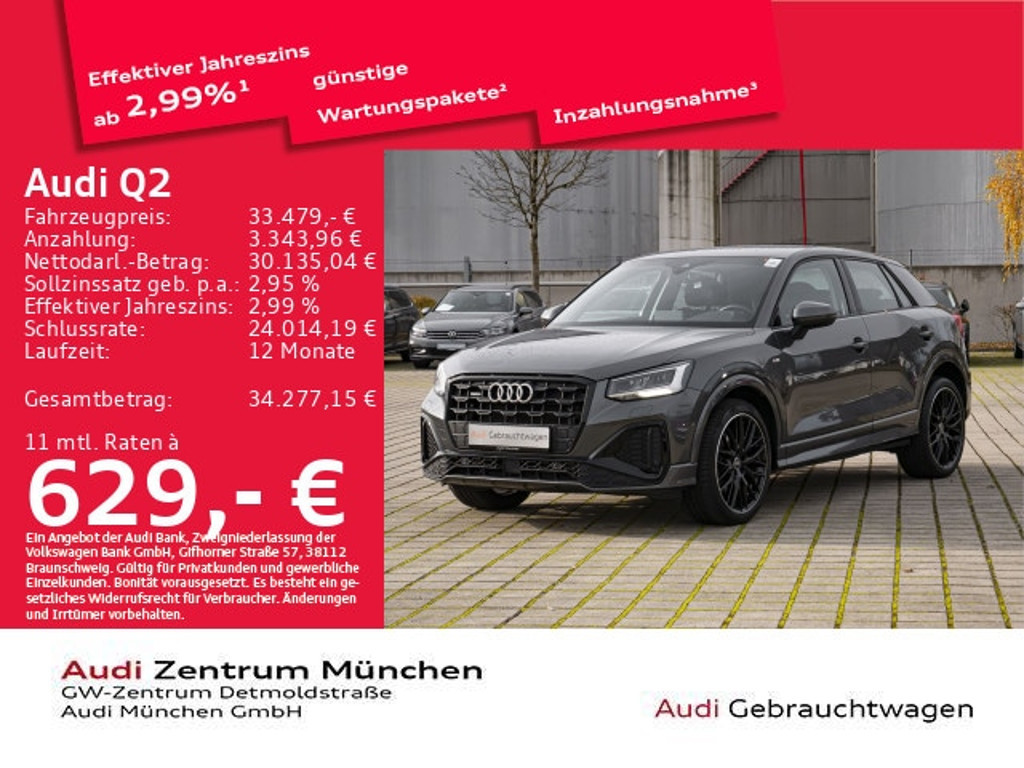 Audi Q2 Quattro S-Line S-Tronic 35 TDI