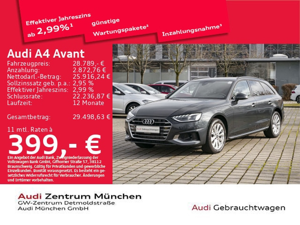 Audi A4 Avant S-Tronic 35 TFSI