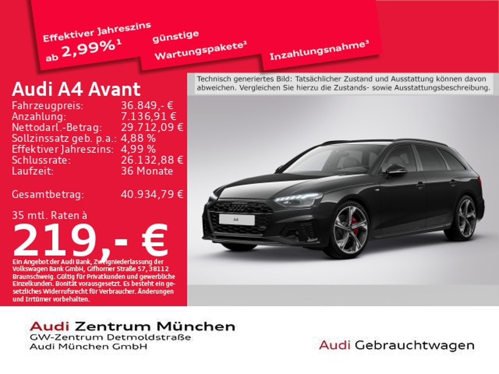 Audi A4 Avant S-Line S-Tronic 40 TFSI