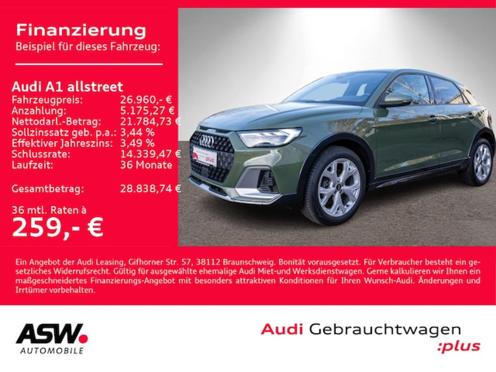 Audi A1 S-Tronic 30 TFSI Allstreet