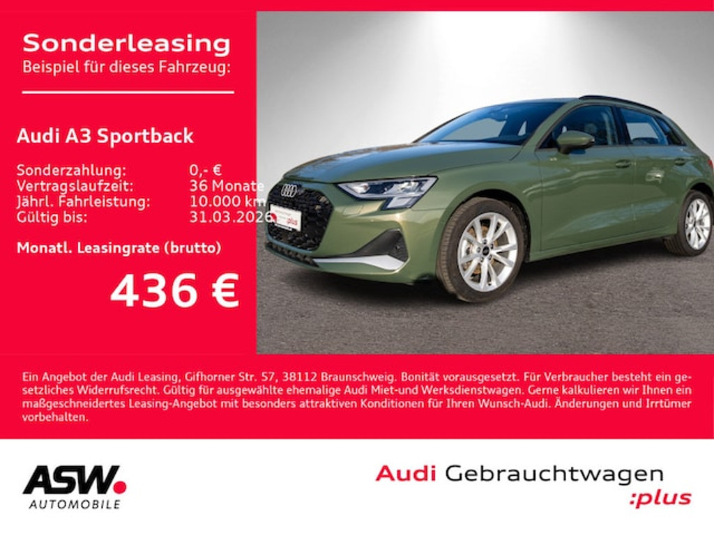 Audi A3 Sportback S-Tronic 35 TFSI