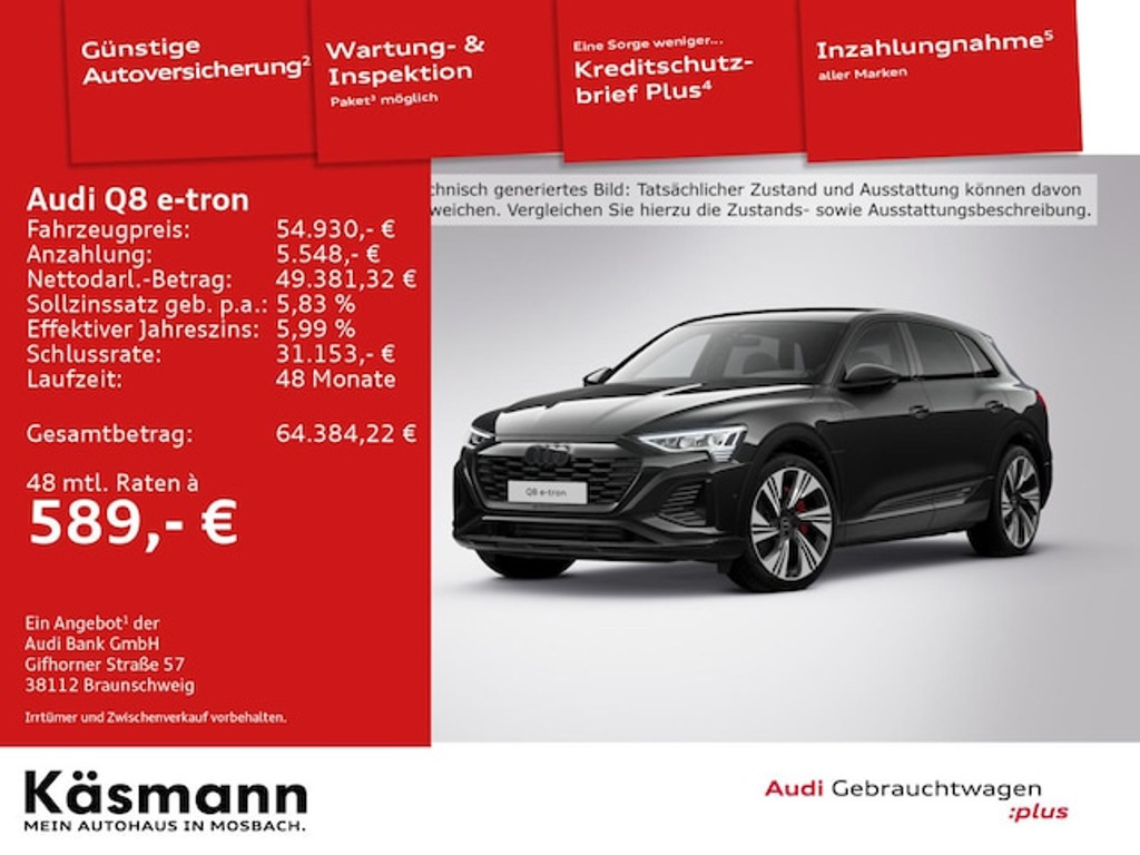 Audi Q8 e-tron Quattro S-Line 50