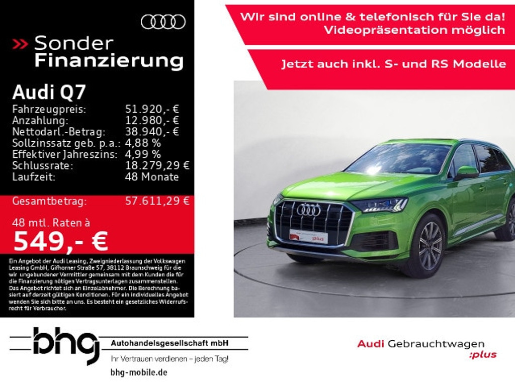 Audi Q7 Quattro 55 TFSI