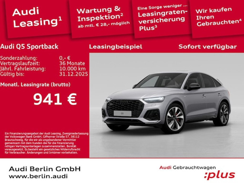 Audi Q5 Sportback Quattro S-Line S-Tronic Hybride 50 TFSI
