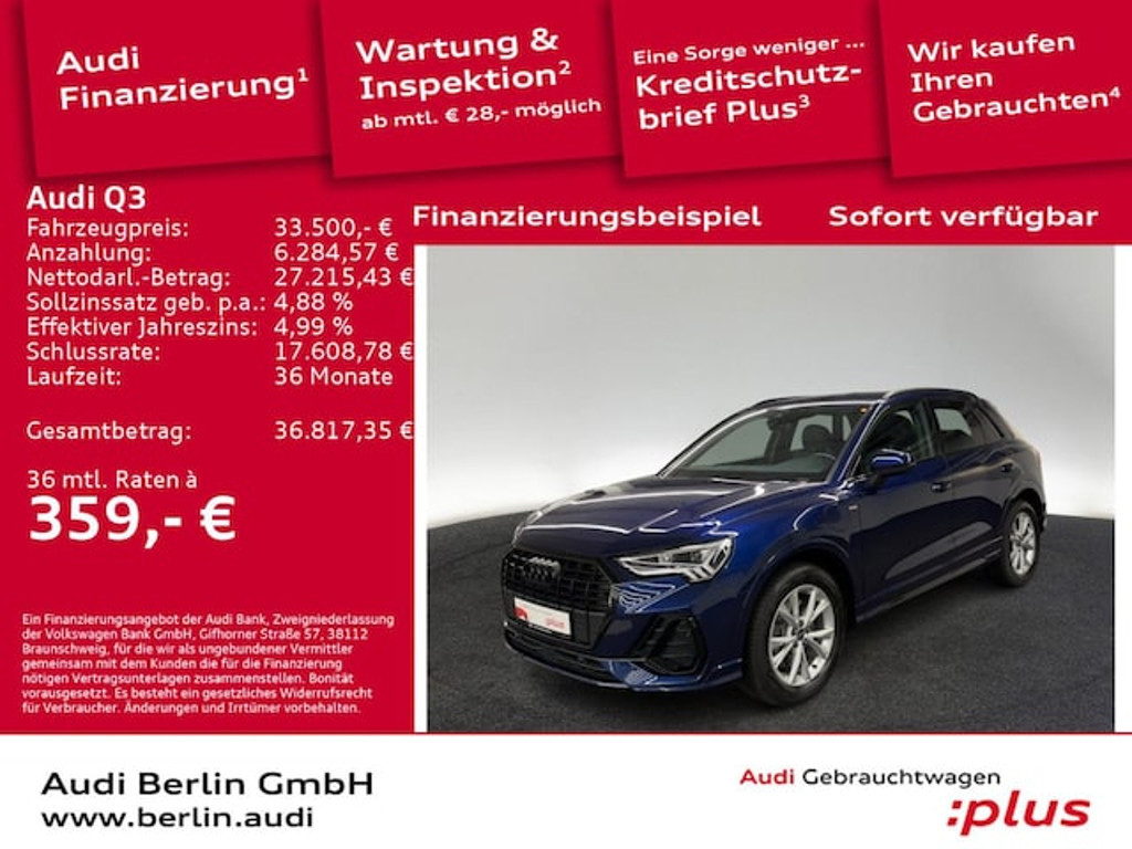 Audi Q3 S-Line S-Tronic Hybride 45 TFSI