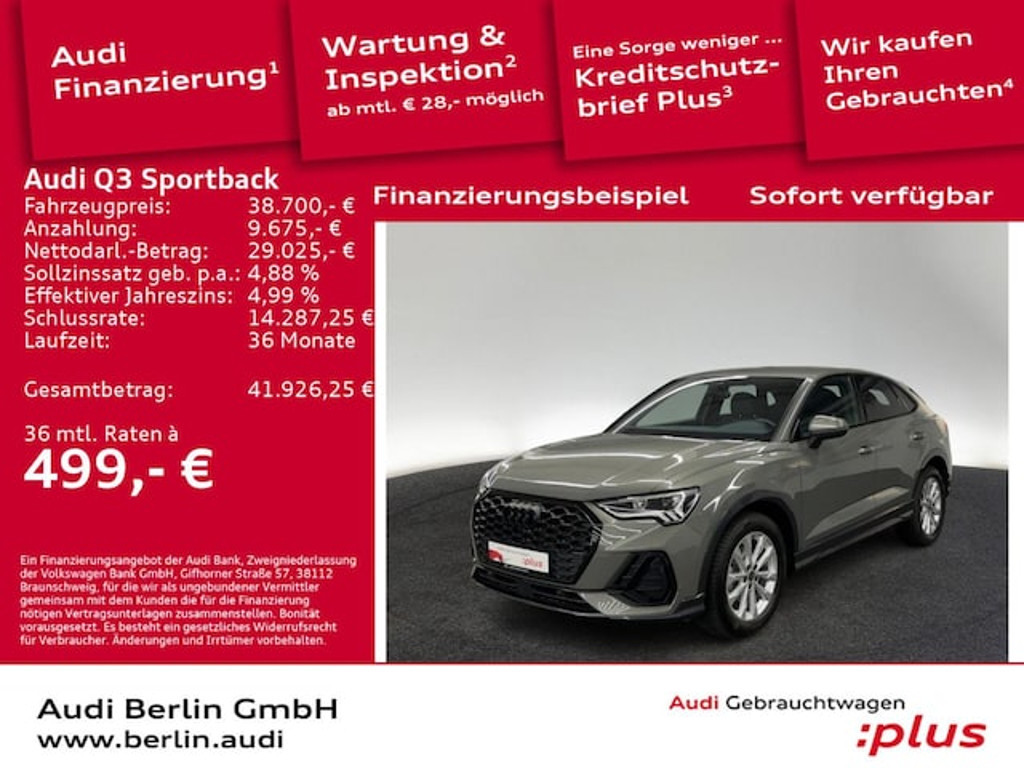 Audi Q3 Sportback S-Line S-Tronic 35 TFSI