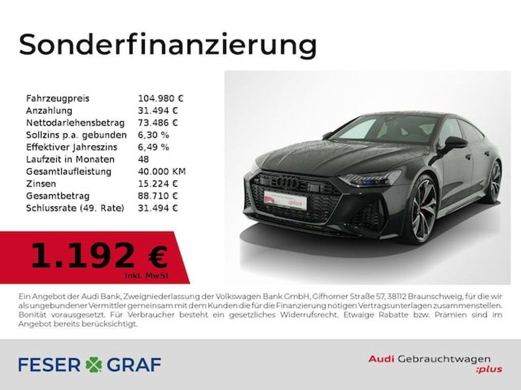 Audi RS7 Sportback Quattro
