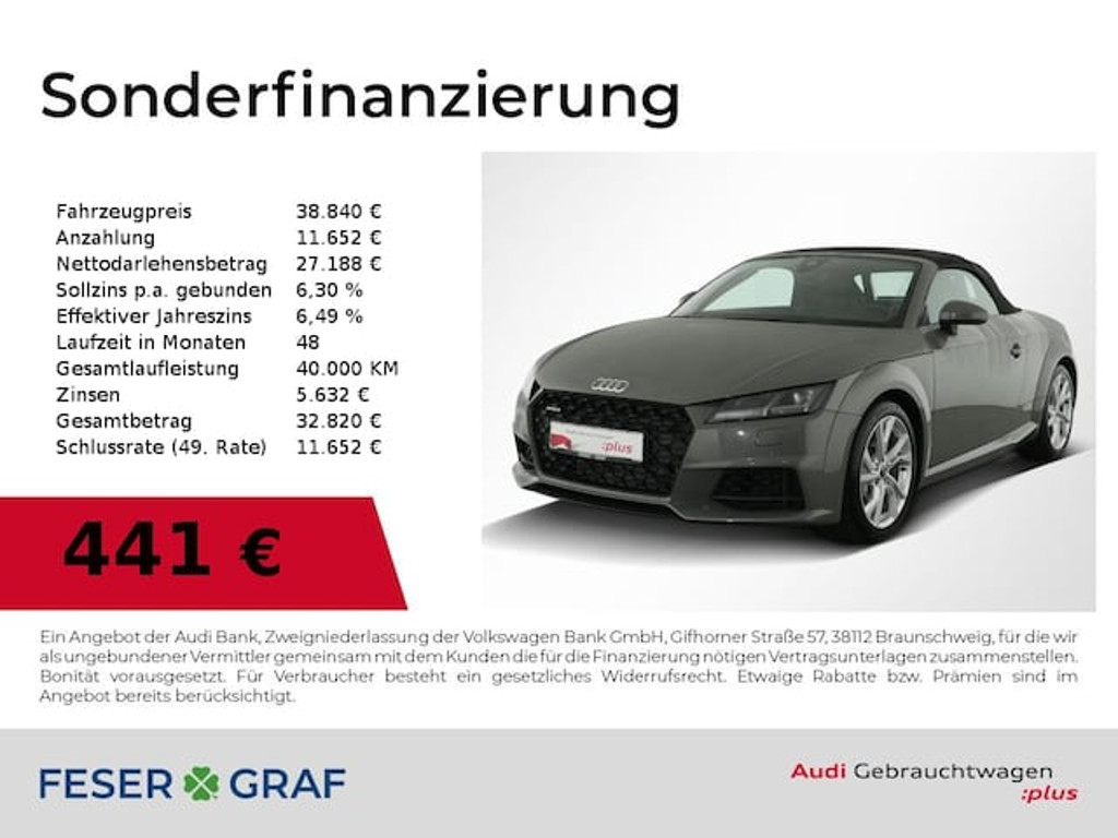 Audi TT Roadster Quattro S-Tronic 45 TFSI