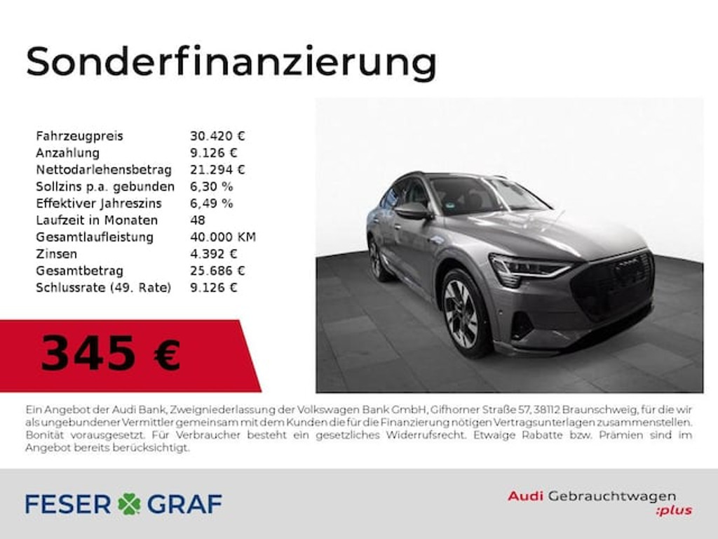 Audi e-tron Sportback Quattro 50