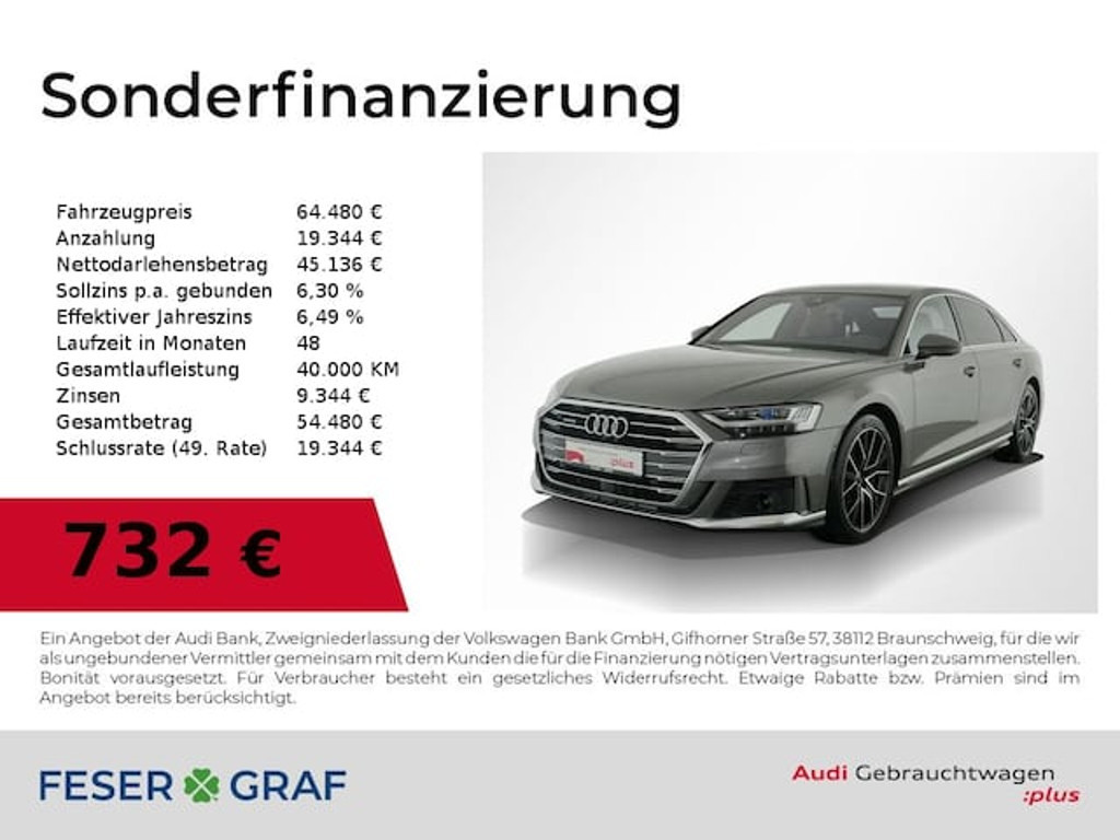 Audi A8 Quattro Lang 60 TFSI