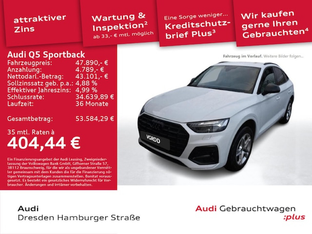 Audi Q5 Sportback Quattro S-Tronic 40 TDI