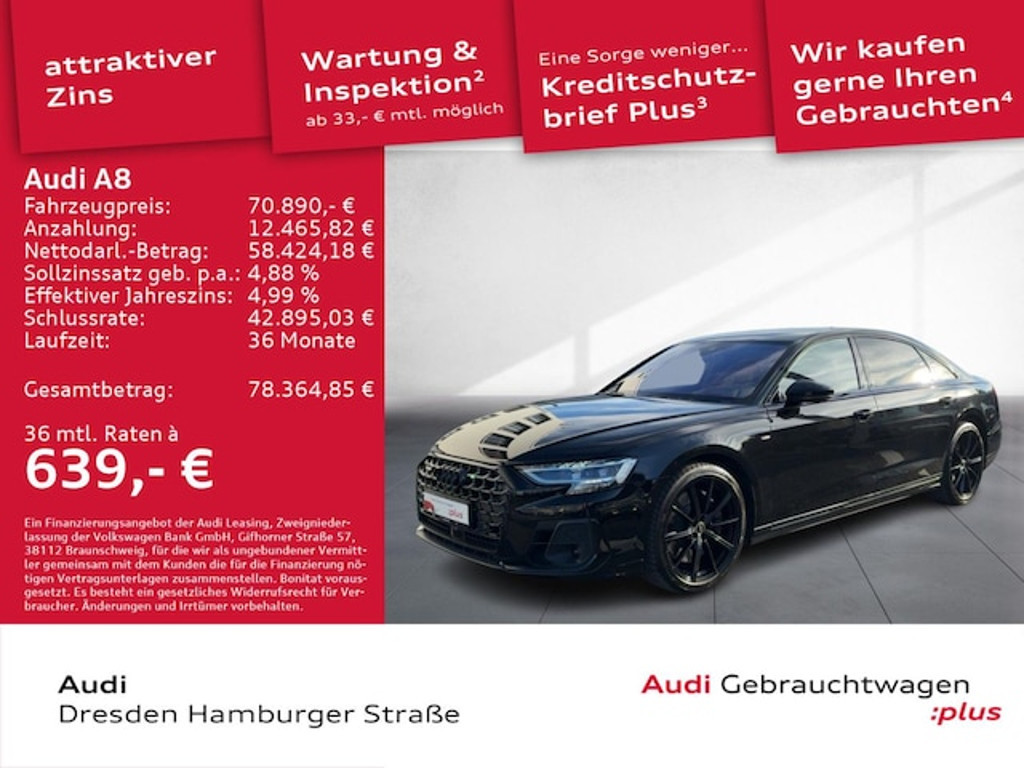 Audi A8 Quattro Lang 60 TFSI