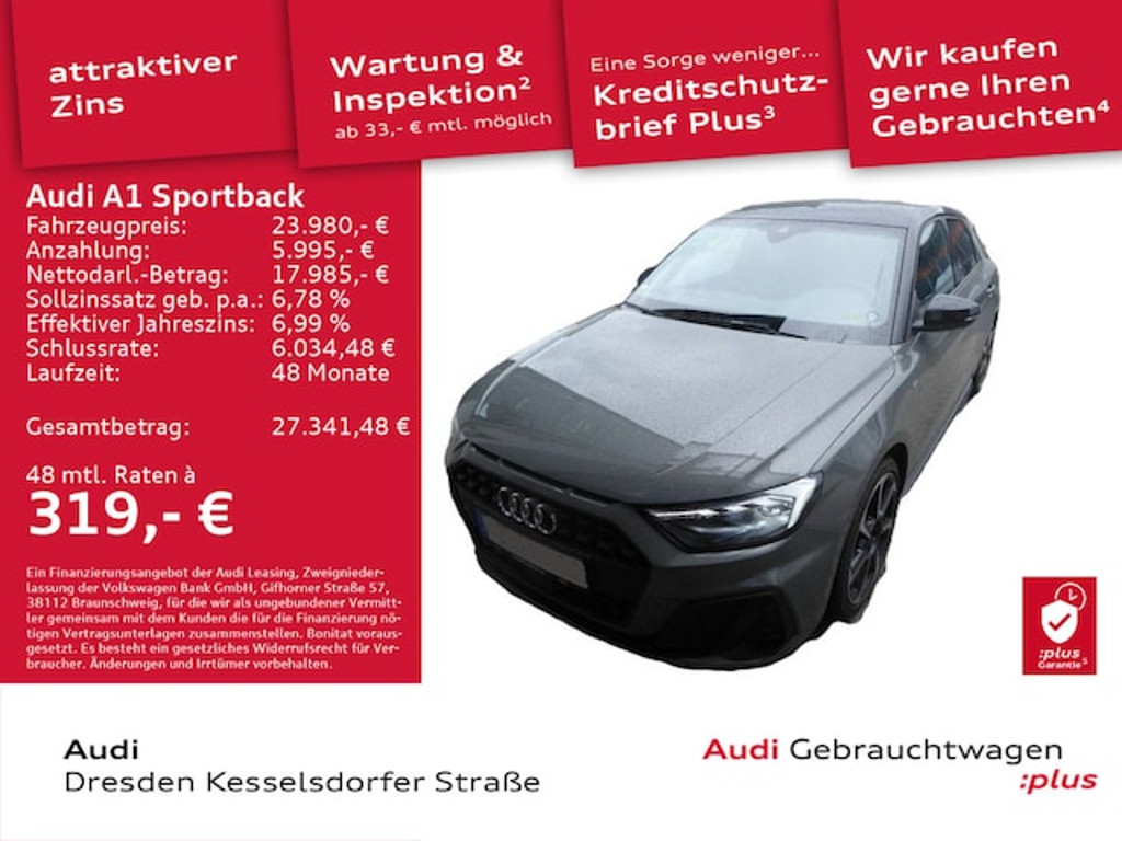 Audi A1 Sportback S-Tronic 35 TFSI