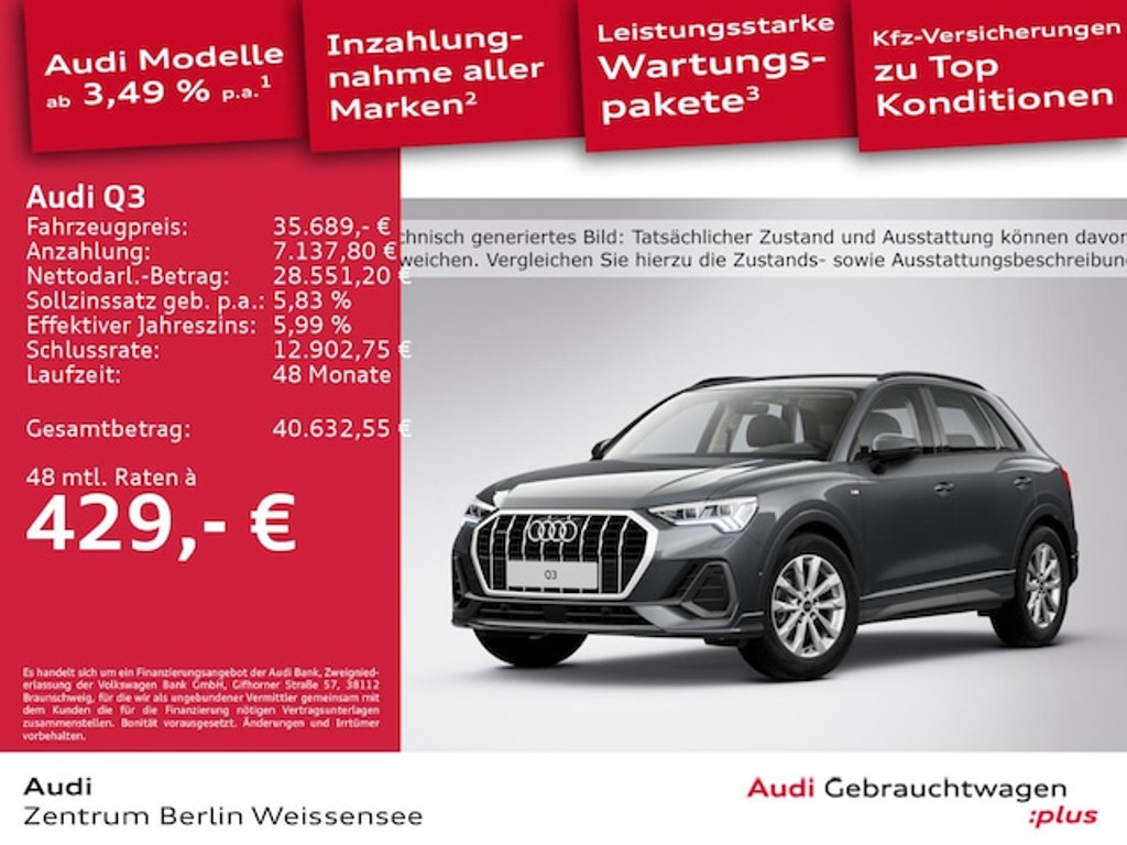 Audi Q3 Quattro S-Tronic 40 TDI