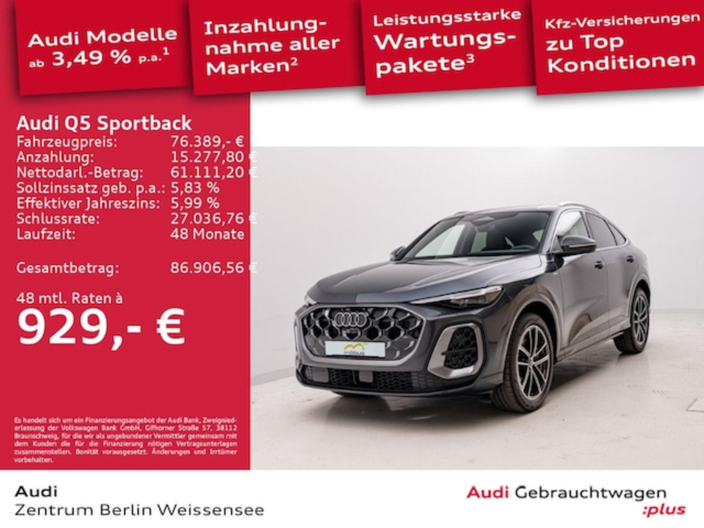 Audi Q5 Sportback Quattro S-Tronic