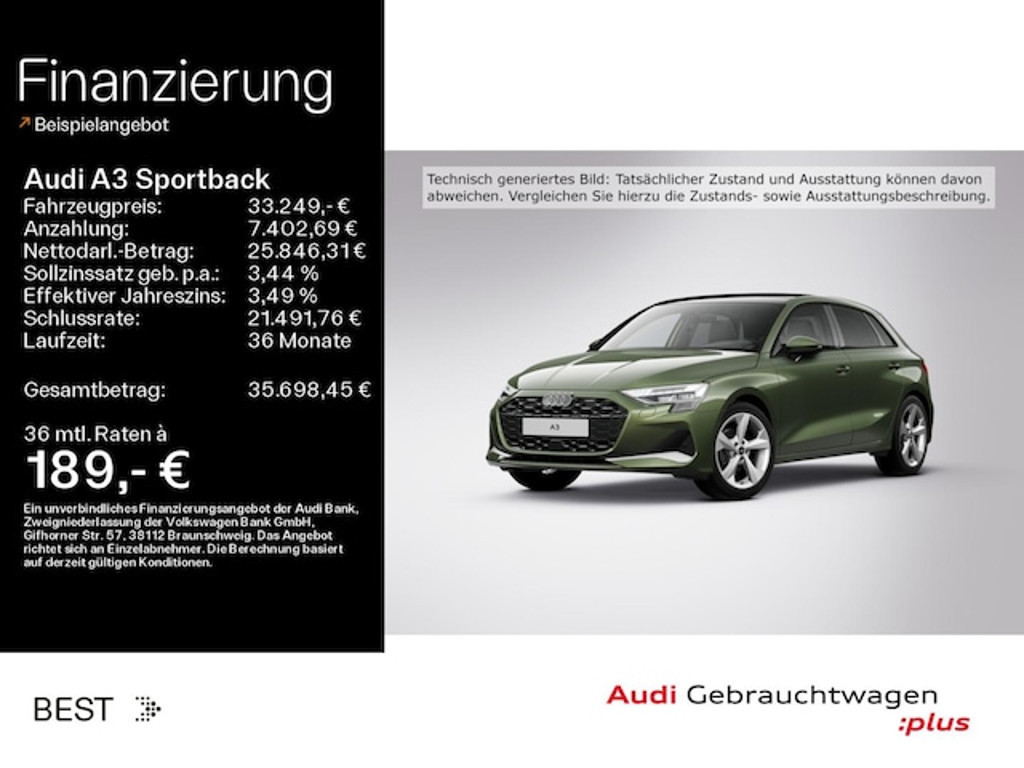 Audi A3 Sportback S-Tronic 30 TFSI