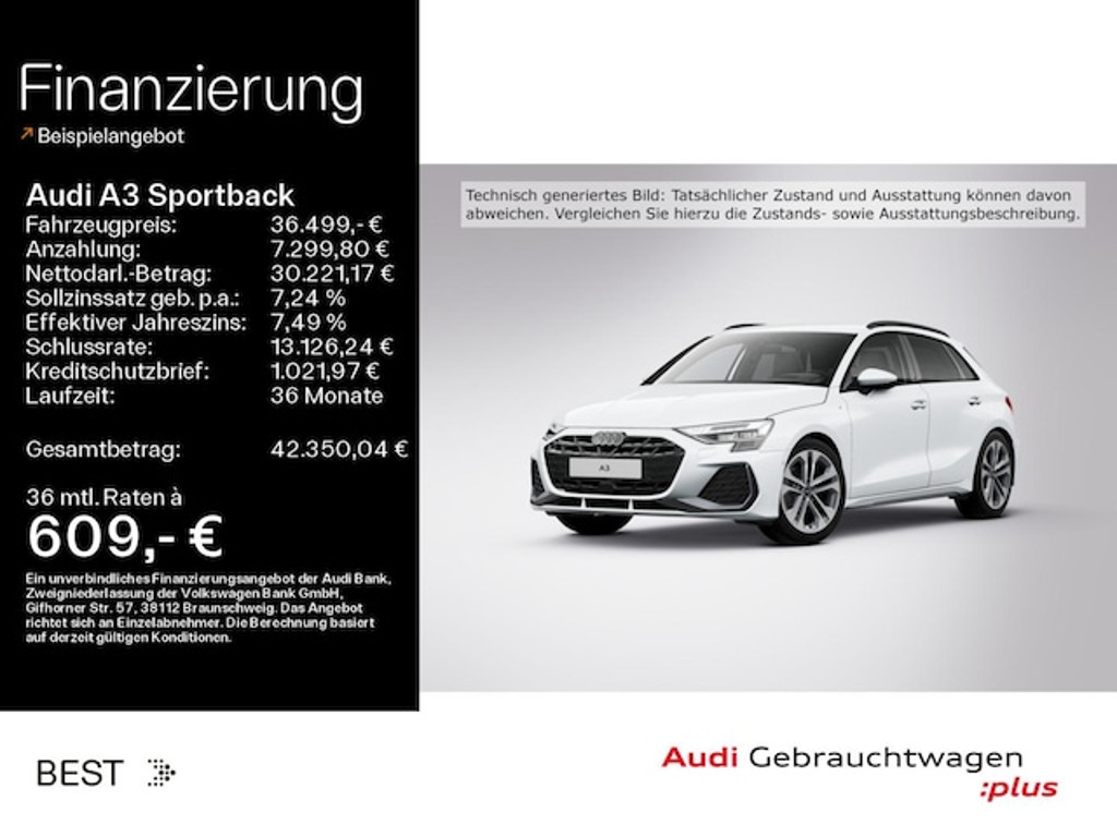 Audi A3 Sportback S-Line S-Tronic 30 TFSI