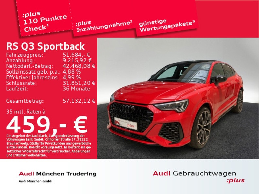 Audi RS Q3 Sportback Quattro S-Tronic