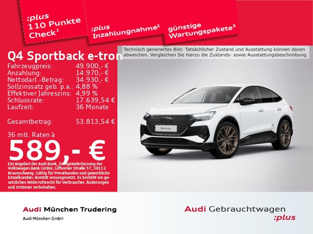 Audi Q4 e-tron Sportback Quattro