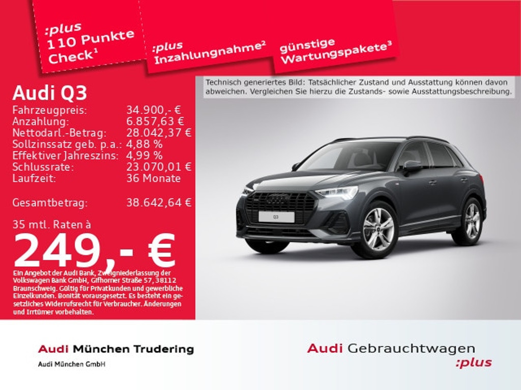 Audi Q3 Quattro S-Line S-Tronic 40 TDI