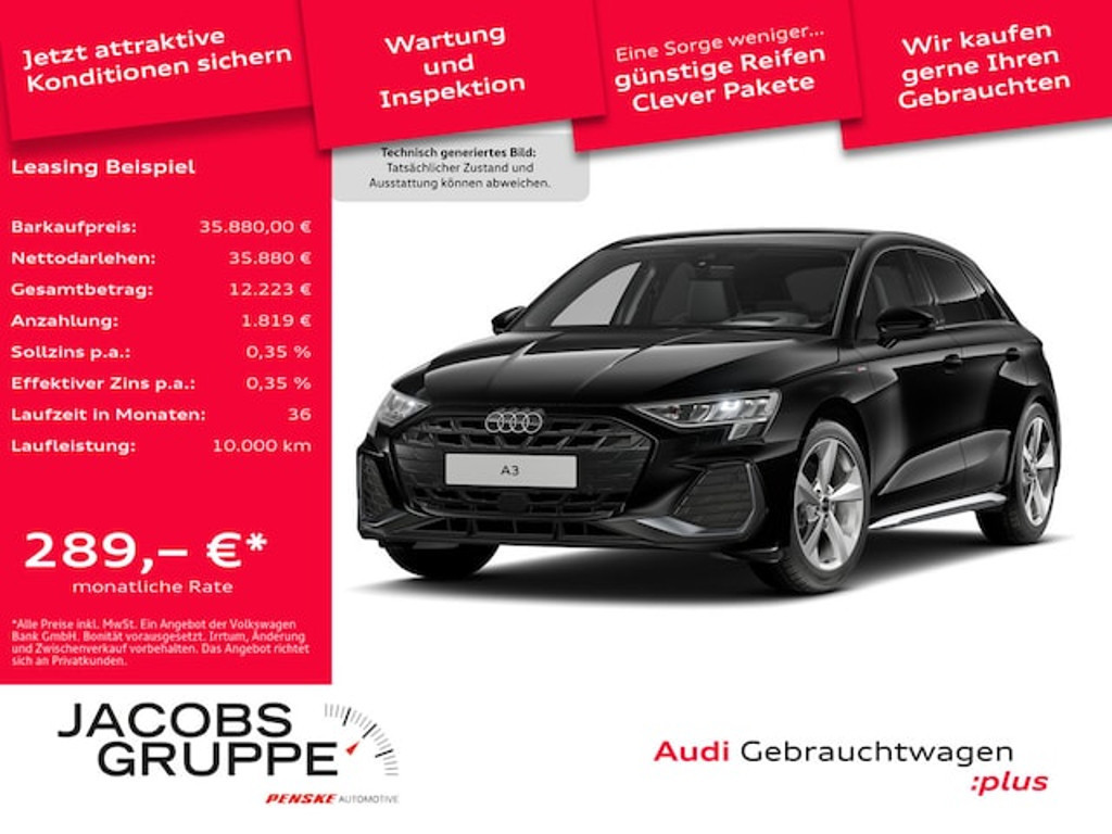 Audi A3 Sportback S-Line S-Tronic 35 TFSI