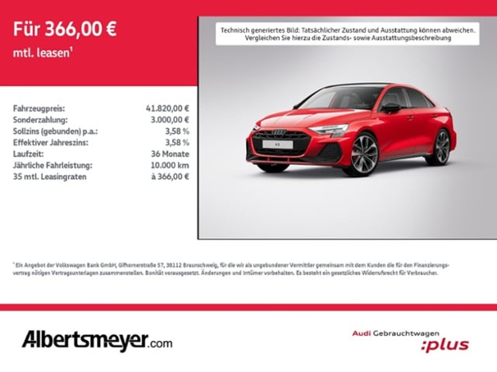 Audi A3 Sedan S-Line S-Tronic