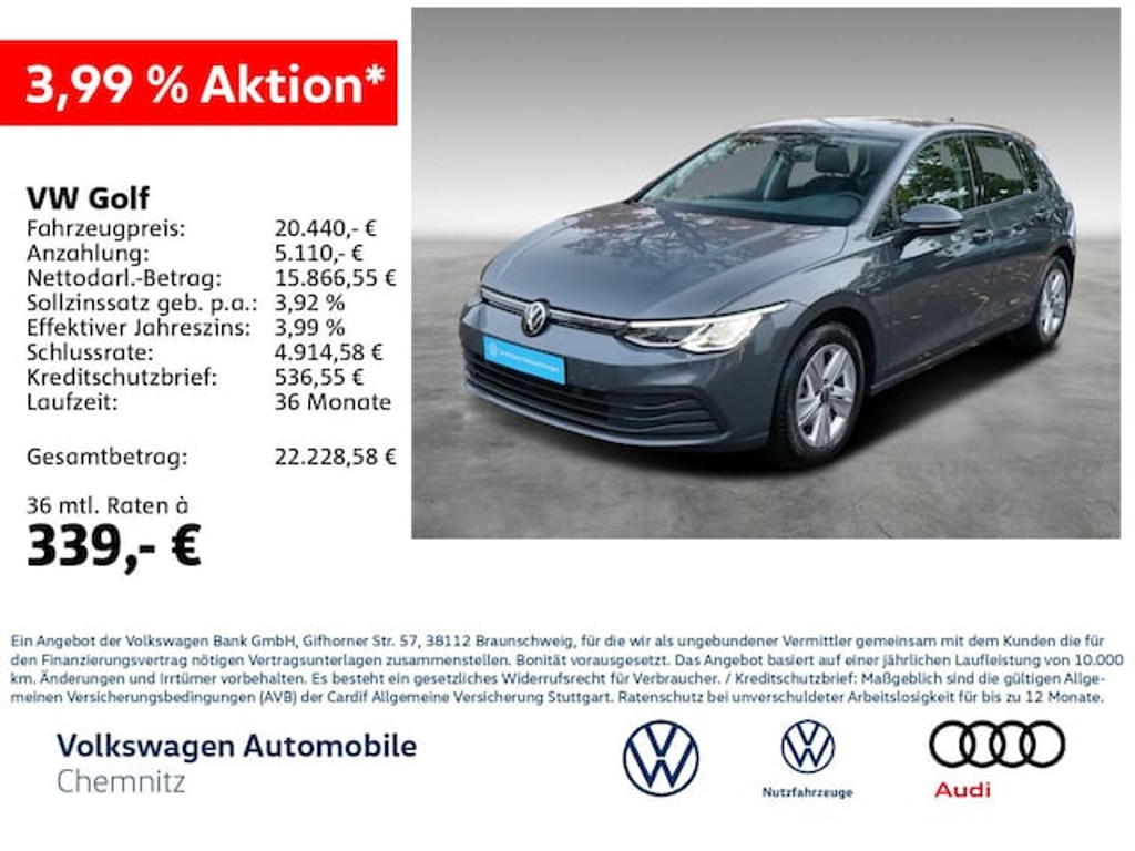 Volkswagen Golf Life 1.5 TSI Golf VIII