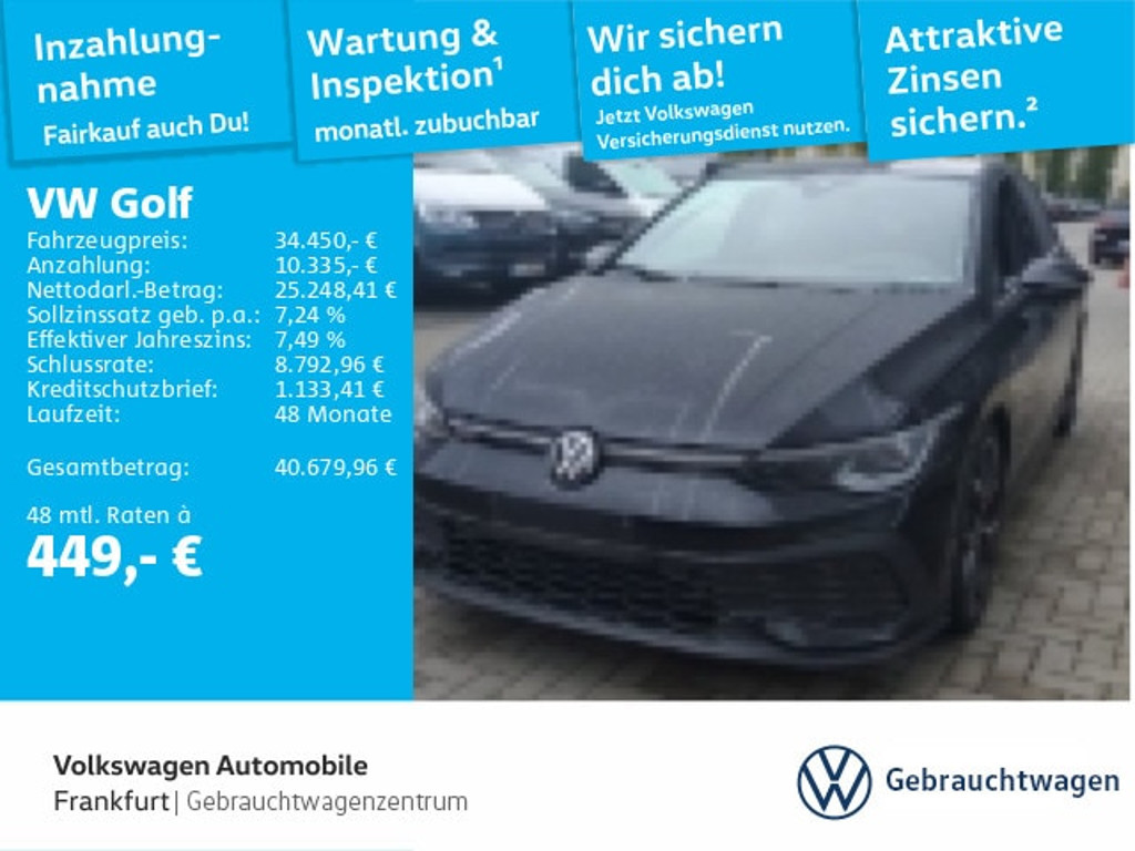 Volkswagen Golf GTI IQ.Drive Golf VIII 2.0 TSI