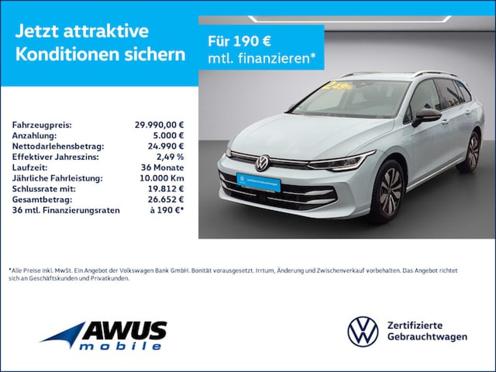 Volkswagen Golf DSG Variant Golf VIII 1.5 eTSI