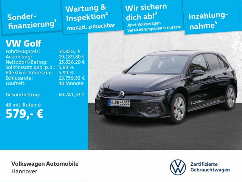 Volkswagen Golf DSG GTE eHybrid 1.5 TSI IQ.Drive