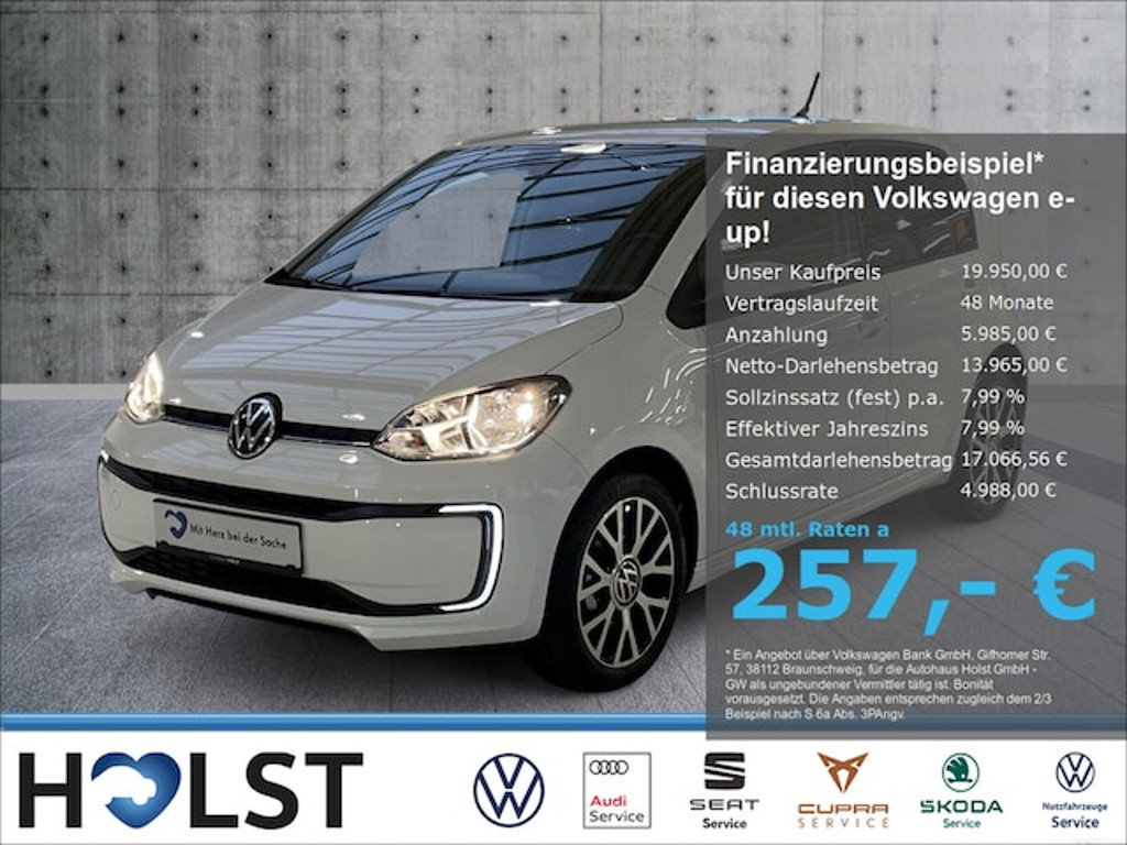 Volkswagen e-up! Edition CCS 258km Kamera 16 Sitzh GRA PDC