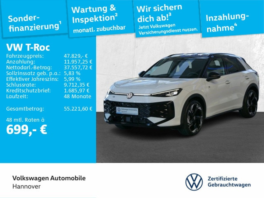 Volkswagen T-Roc DSG R-Line 1.5 TSI IQ.Drive