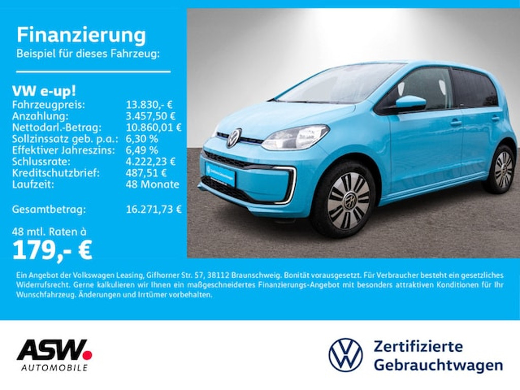 Volkswagen e-up! e-up! United Tempomat Klimaauto RFK PDC SHZ