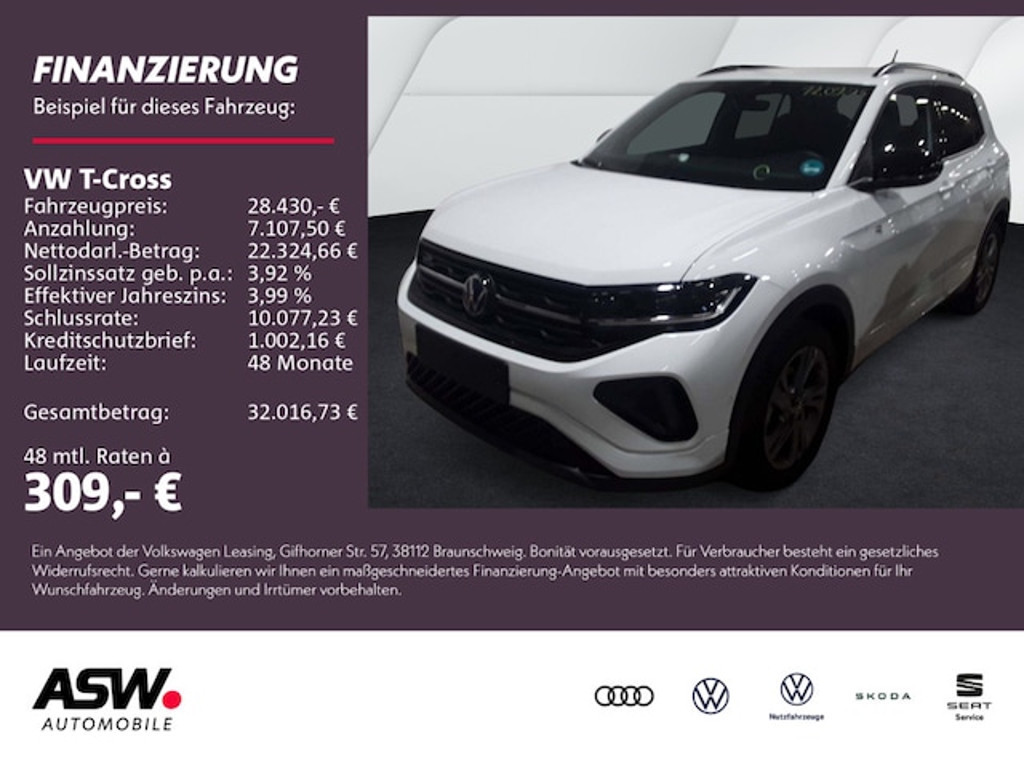 Volkswagen T-Cross DSG R-Line