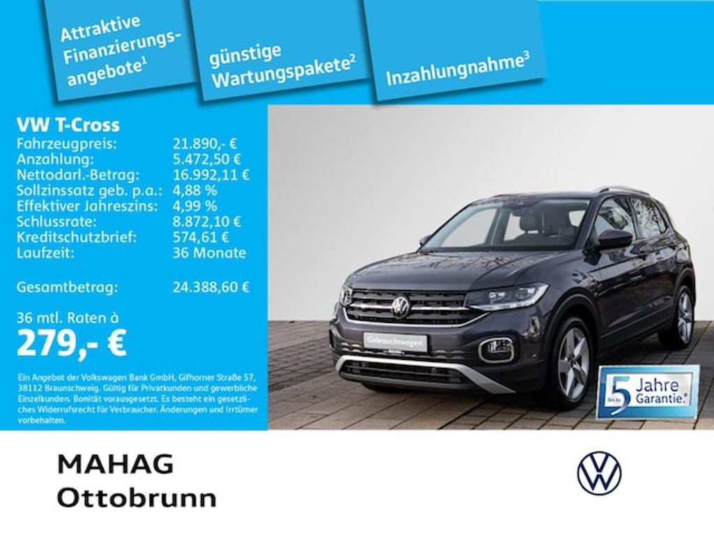 Volkswagen T-Cross Style 1.0 TSI