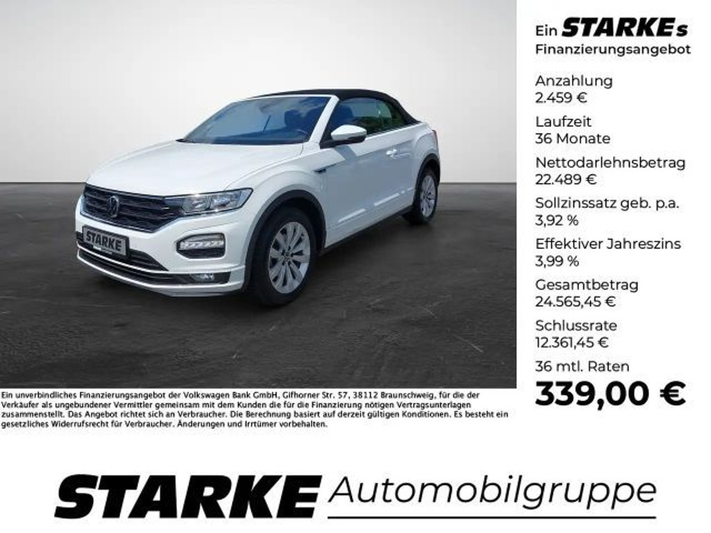 Volkswagen T-Roc DSG Cabriolet R-Line 1.5 TSI