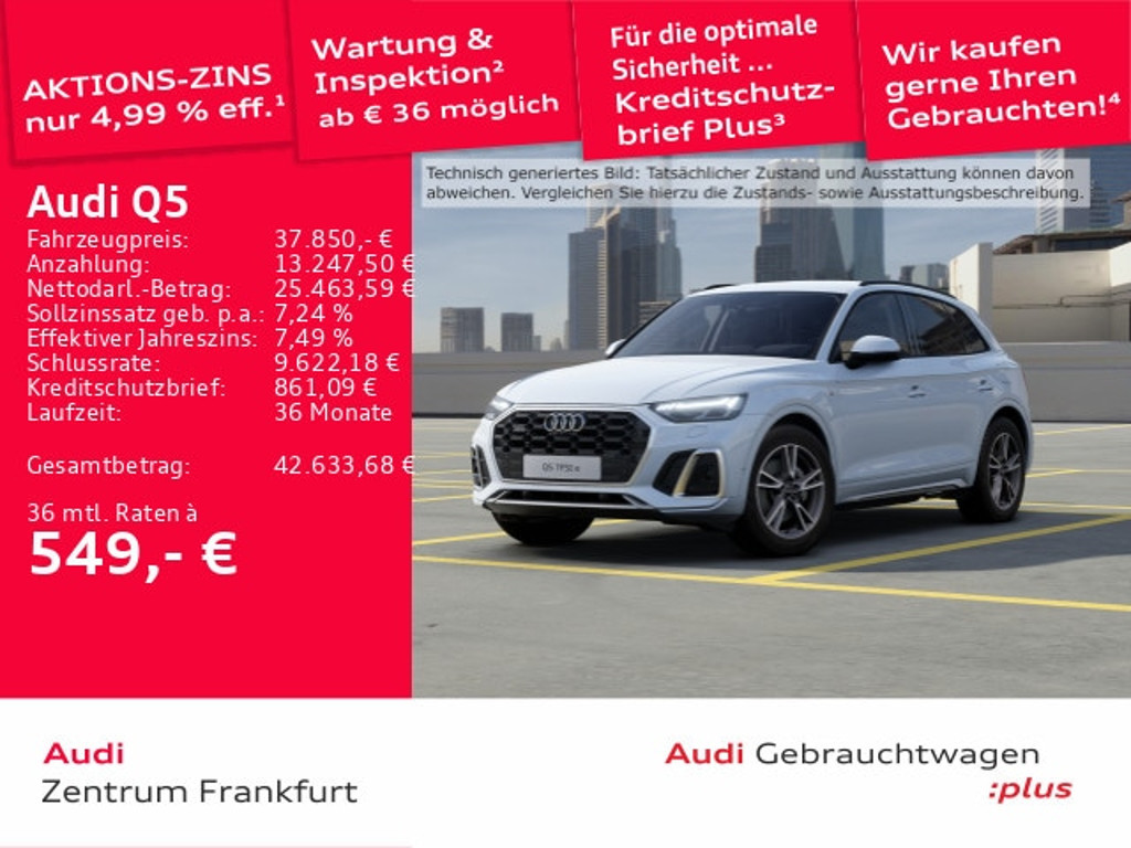 Audi Q5 Quattro S-Line S-Tronic Hybride 50 TFSI