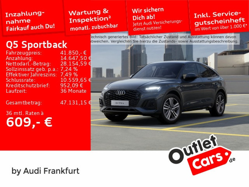 Audi Q5 Sportback Quattro S-Tronic Hybride 55 TFSI